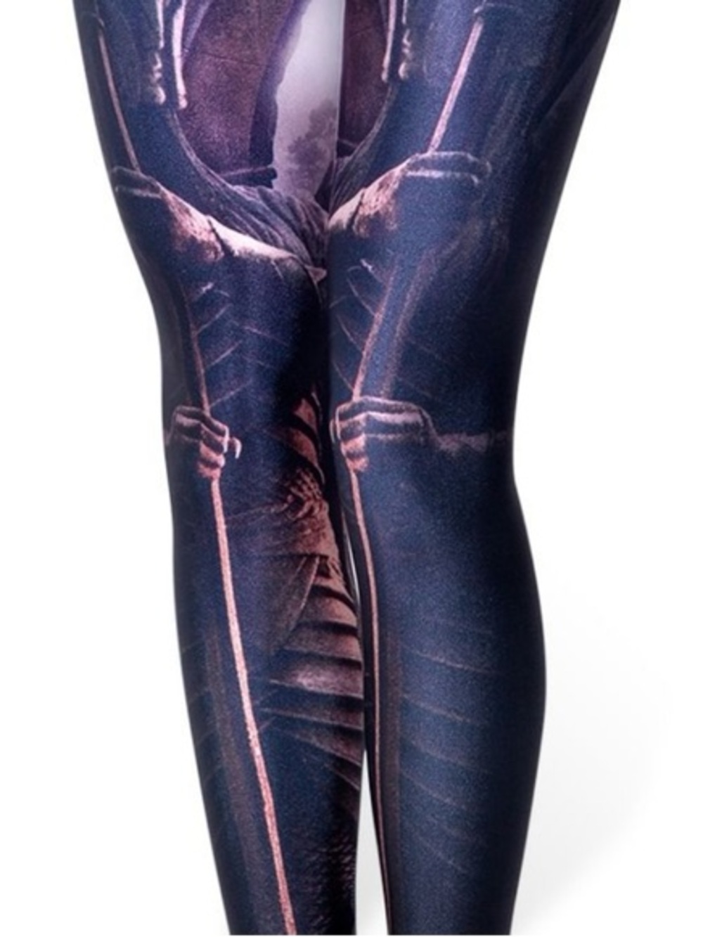 Blackmilk x The Hobbit Graphic Leggings - the defenders statues - M